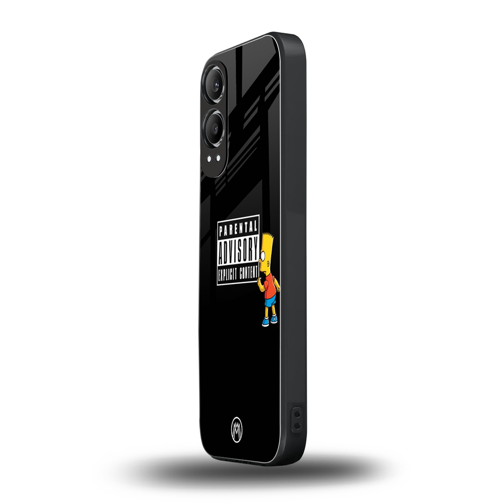 advisory back phone cover | glass case for oneplus nord ce 4 lite