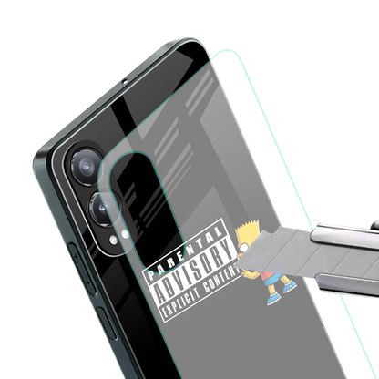 advisory back phone cover | glass case for oneplus nord ce 4 lite