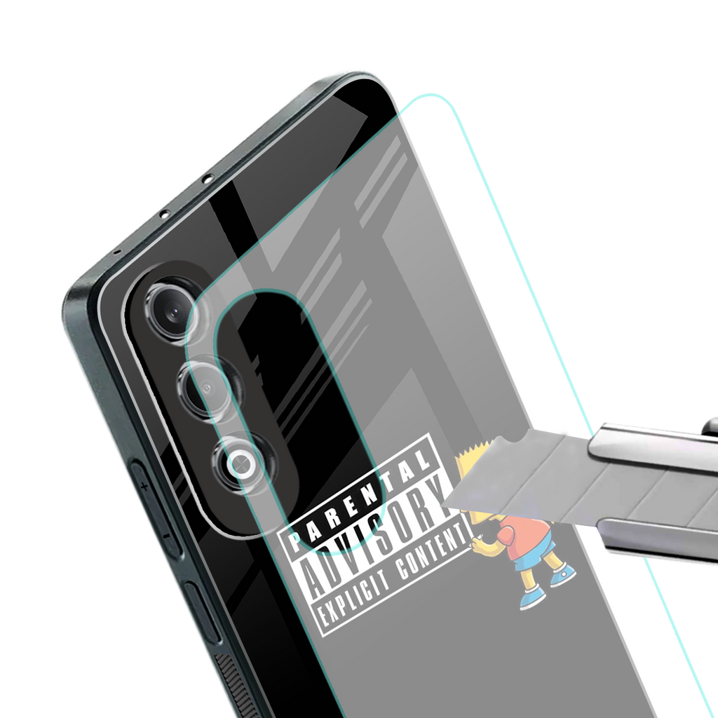 advisory back phone cover | glass case for oneplus nord ce 4