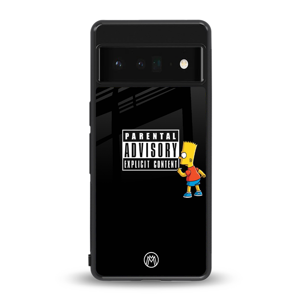 advisory back phone cover | glass case for google pixel 6 pro