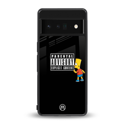 advisory back phone cover | glass case for google pixel 6 pro