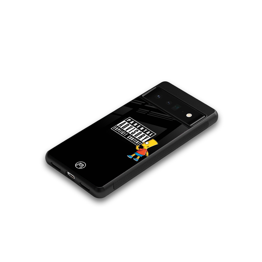 advisory back phone cover | glass case for google pixel 6 pro