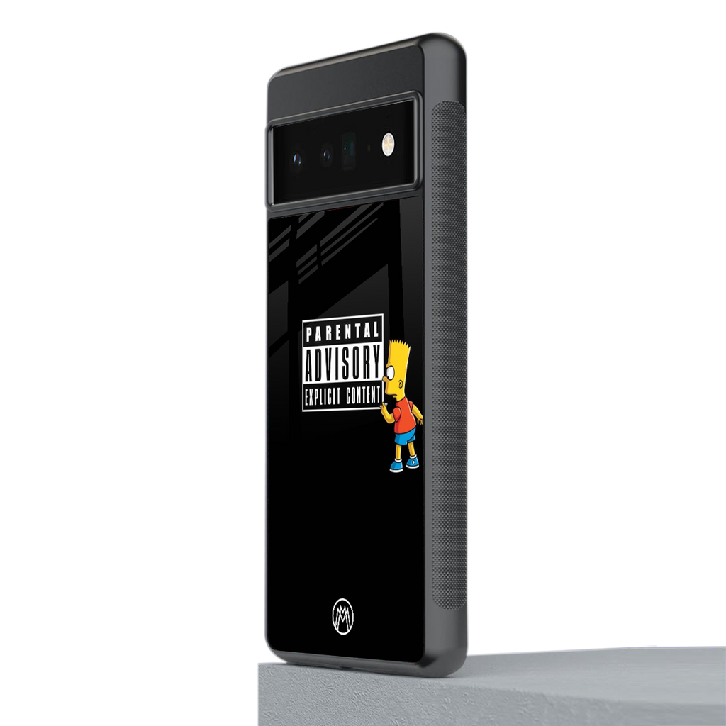 advisory back phone cover | glass case for google pixel 6 pro