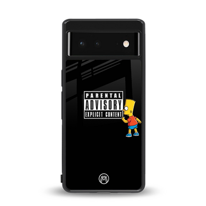 advisory back phone cover | glass case for google pixel 6