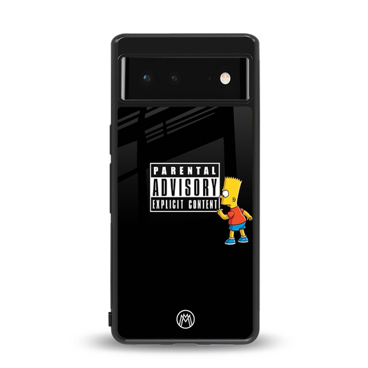 advisory back phone cover | glass case for google pixel 6