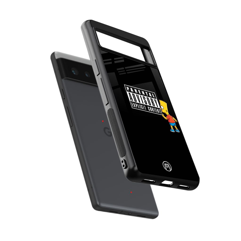 advisory back phone cover | glass case for google pixel 6