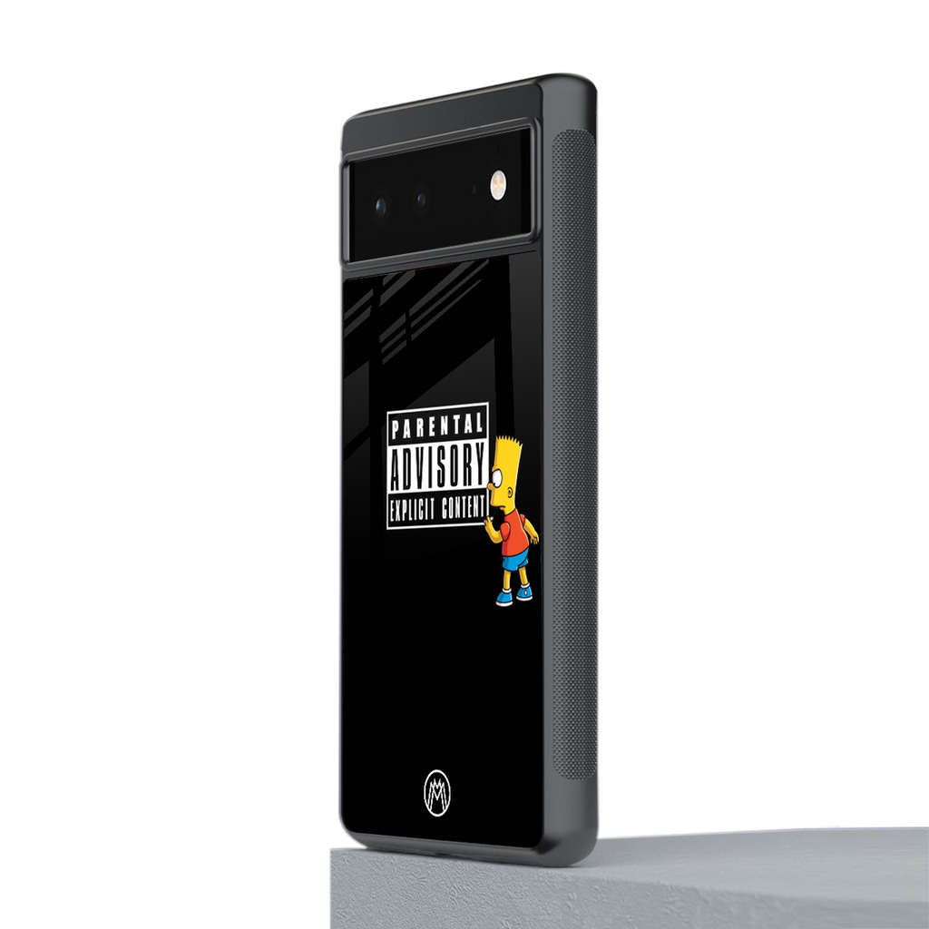 advisory back phone cover | glass case for Google Pixel 6A