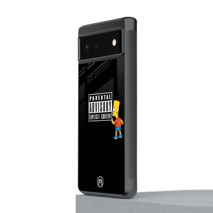 advisory back phone cover | glass case for Google Pixel 6A