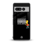 advisory back phone cover | glass case for google pixel 7 pro