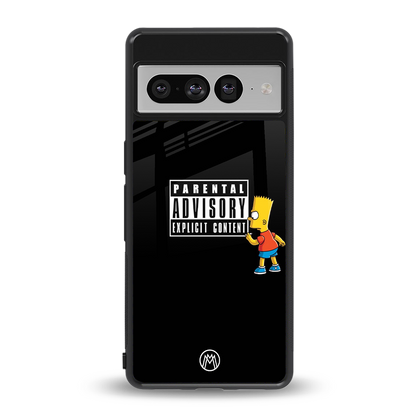 advisory back phone cover | glass case for google pixel 7 pro