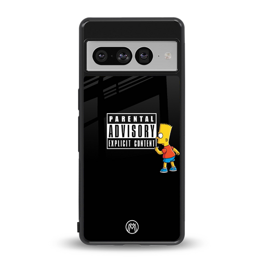 advisory back phone cover | glass case for google pixel 7 pro