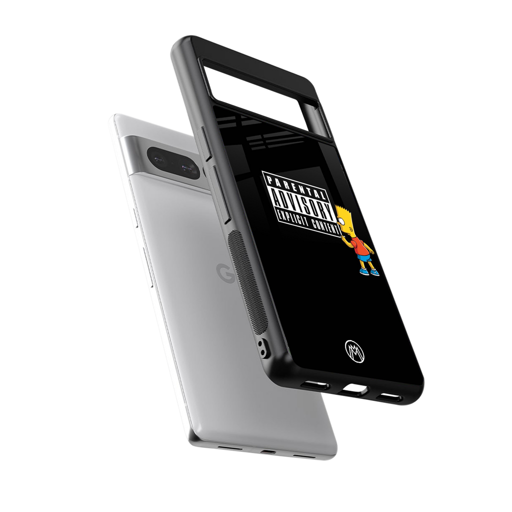 advisory back phone cover | glass case for google pixel 7 pro