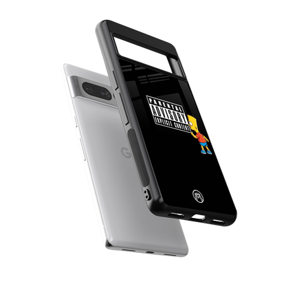 advisory back phone cover | glass case for google pixel 7 pro