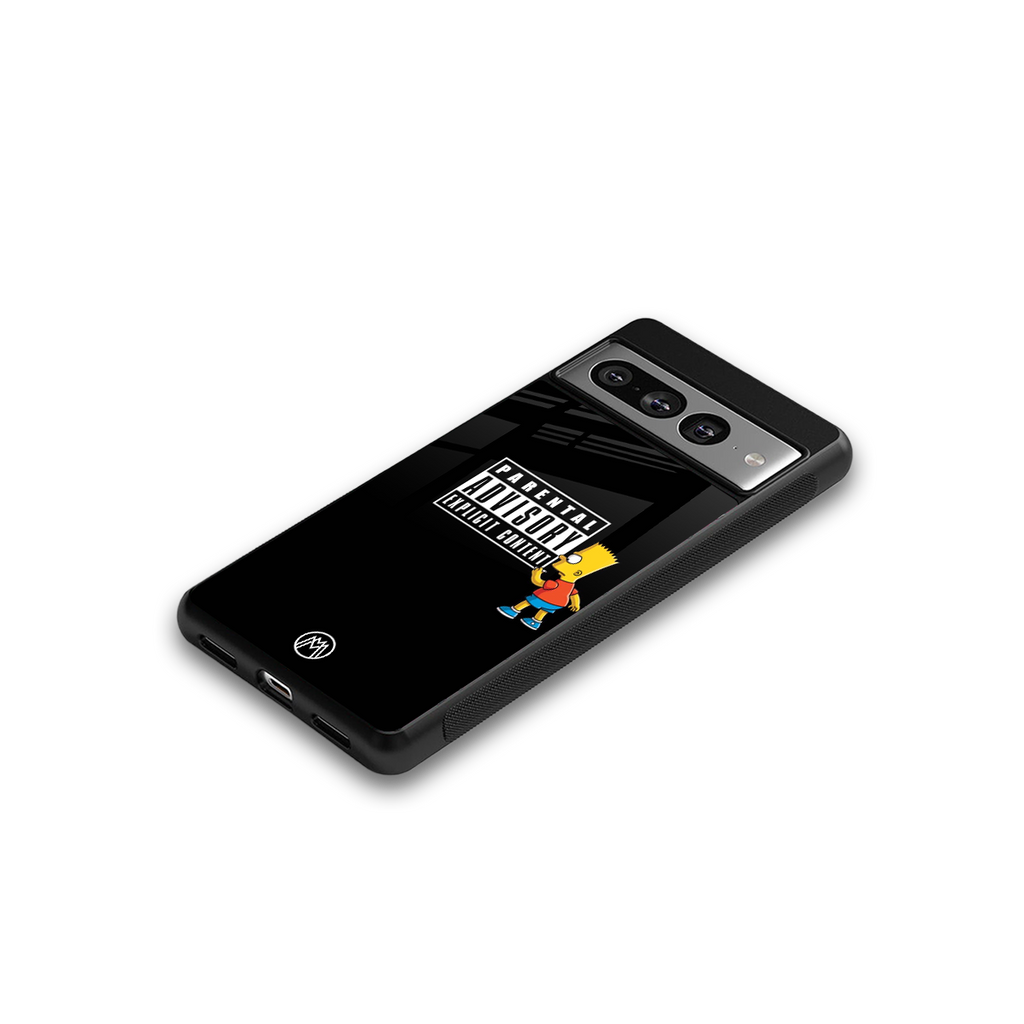 advisory back phone cover | glass case for google pixel 7 pro