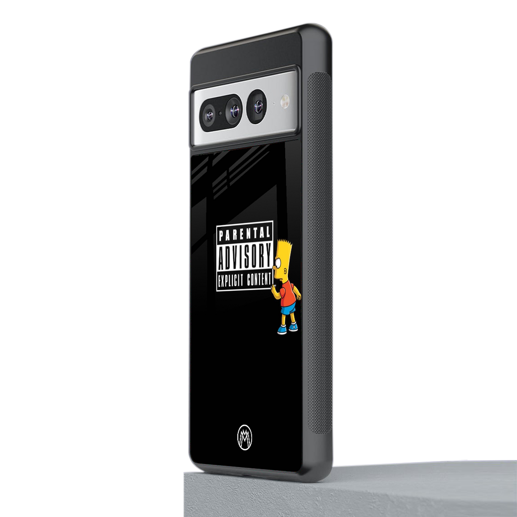 advisory back phone cover | glass case for google pixel 7 pro