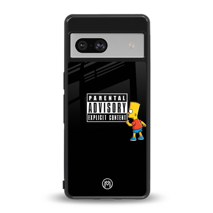 advisory back phone cover | glass case for Google Pixel 7A