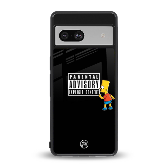 advisory back phone cover | glass case for Google Pixel 7A