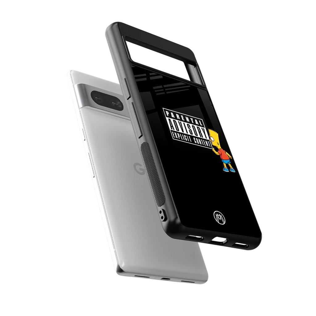 advisory back phone cover | glass case for Google Pixel 7A