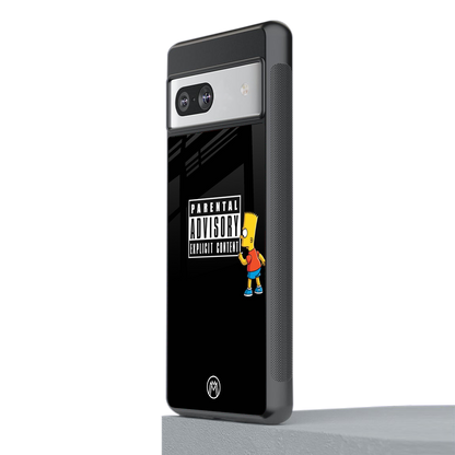 advisory back phone cover | glass case for Google Pixel 7