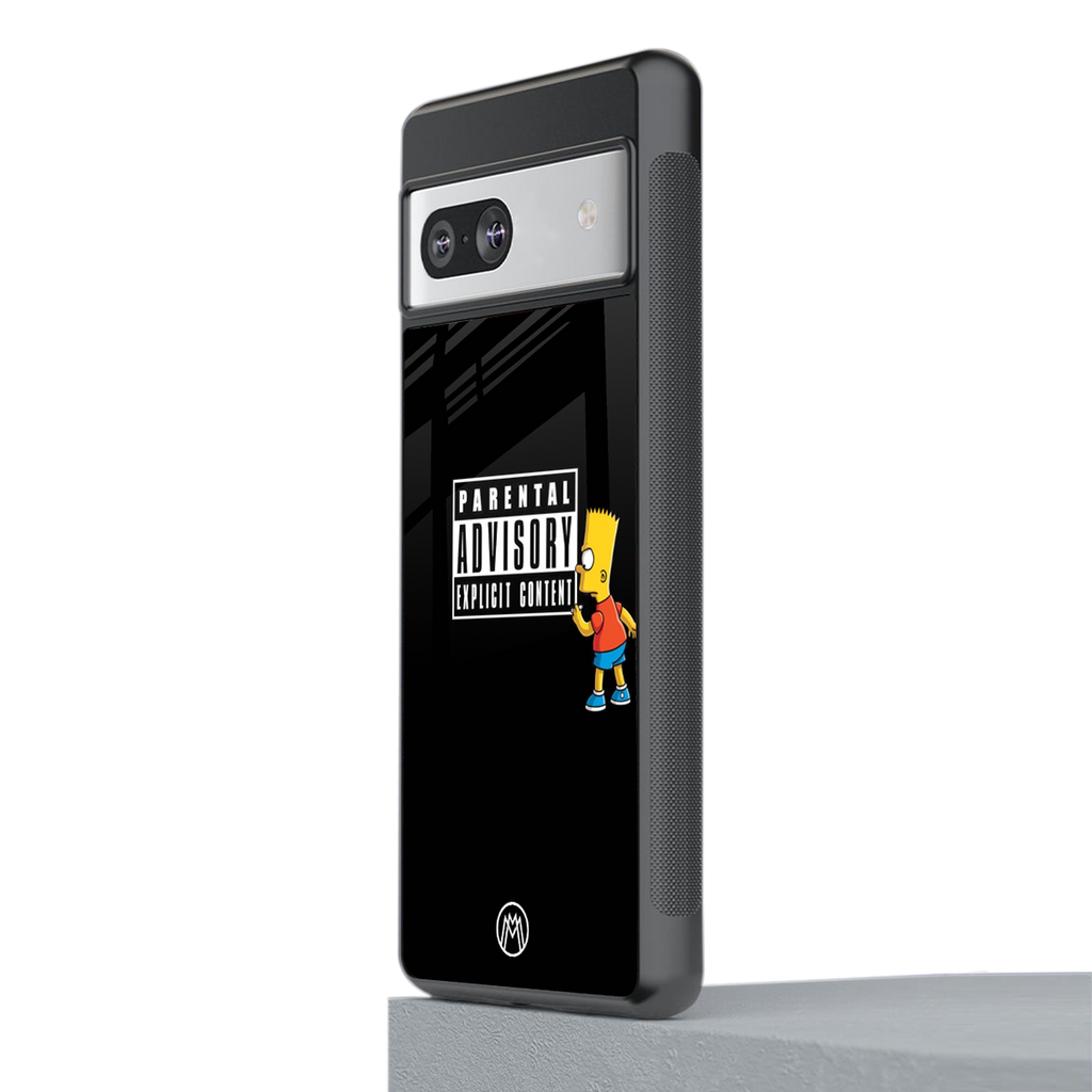 advisory back phone cover | glass case for Google Pixel 7A