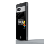 advisory back phone cover | glass case for Google Pixel 7A