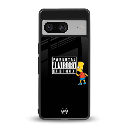 advisory back phone cover | glass case for Google Pixel 8