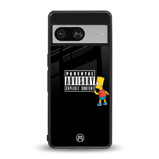 advisory back phone cover | glass case for Google Pixel 8