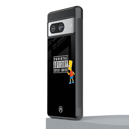 advisory back phone cover | glass case for Google Pixel 8