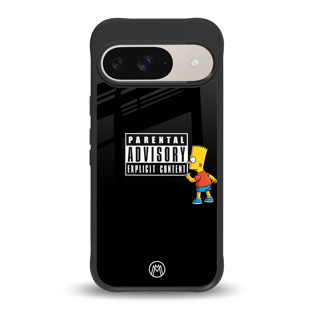 advisory back phone cover | glass case for google pixel 9