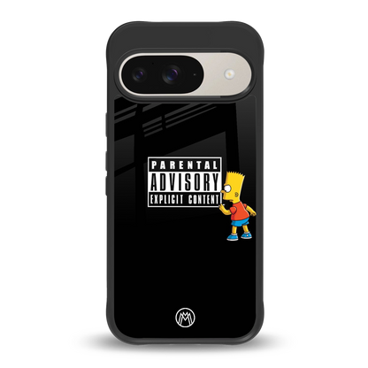 advisory back phone cover | glass case for google pixel 9