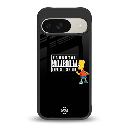 advisory back phone cover | glass case for google pixel 9