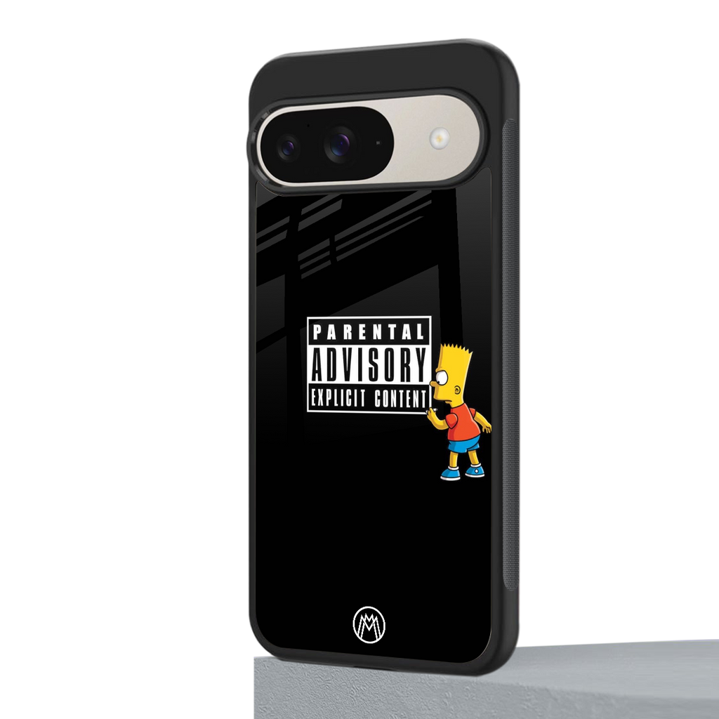 advisory back phone cover | glass case for google pixel 9