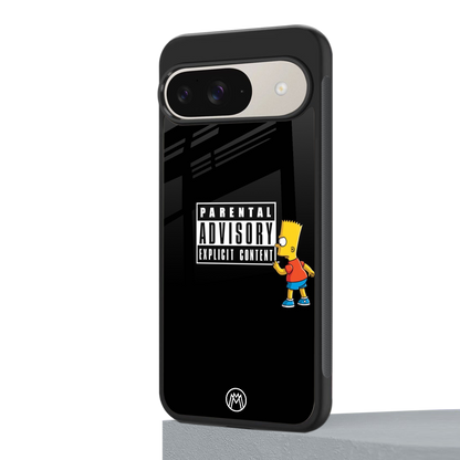 advisory back phone cover | glass case for google pixel 9