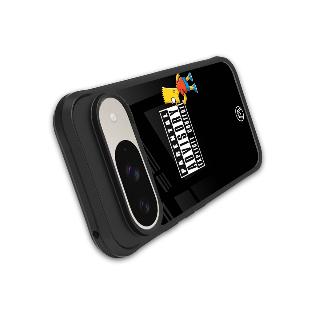 advisory back phone cover | glass case for google pixel 9
