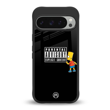 advisory back phone cover | glass case for google pixel 9 pro xl