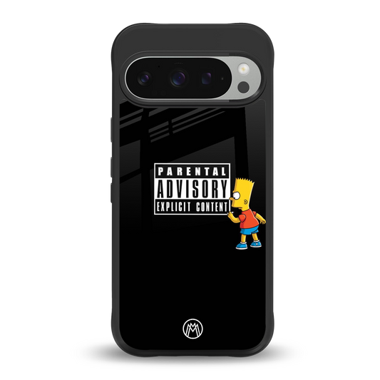 advisory back phone cover | glass case for google pixel 9 pro xl