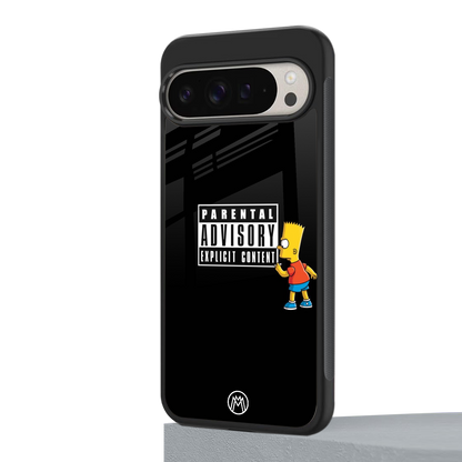 advisory back phone cover | glass case for google pixel 9 pro xl