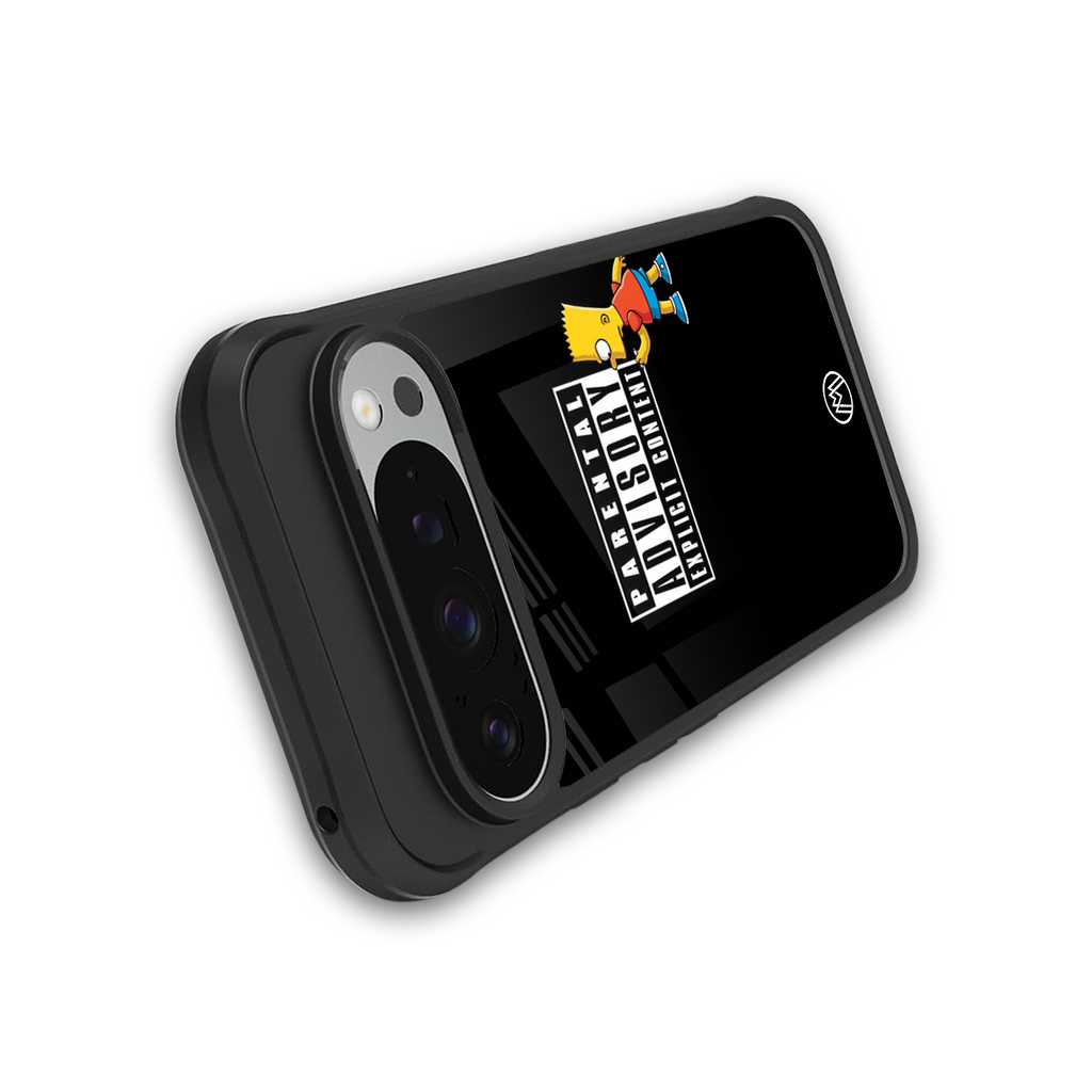 advisory back phone cover | glass case for google pixel 9 pro xl