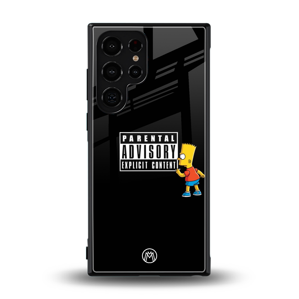 advisory back phone cover | glass case for samsung galaxy s23 ultra