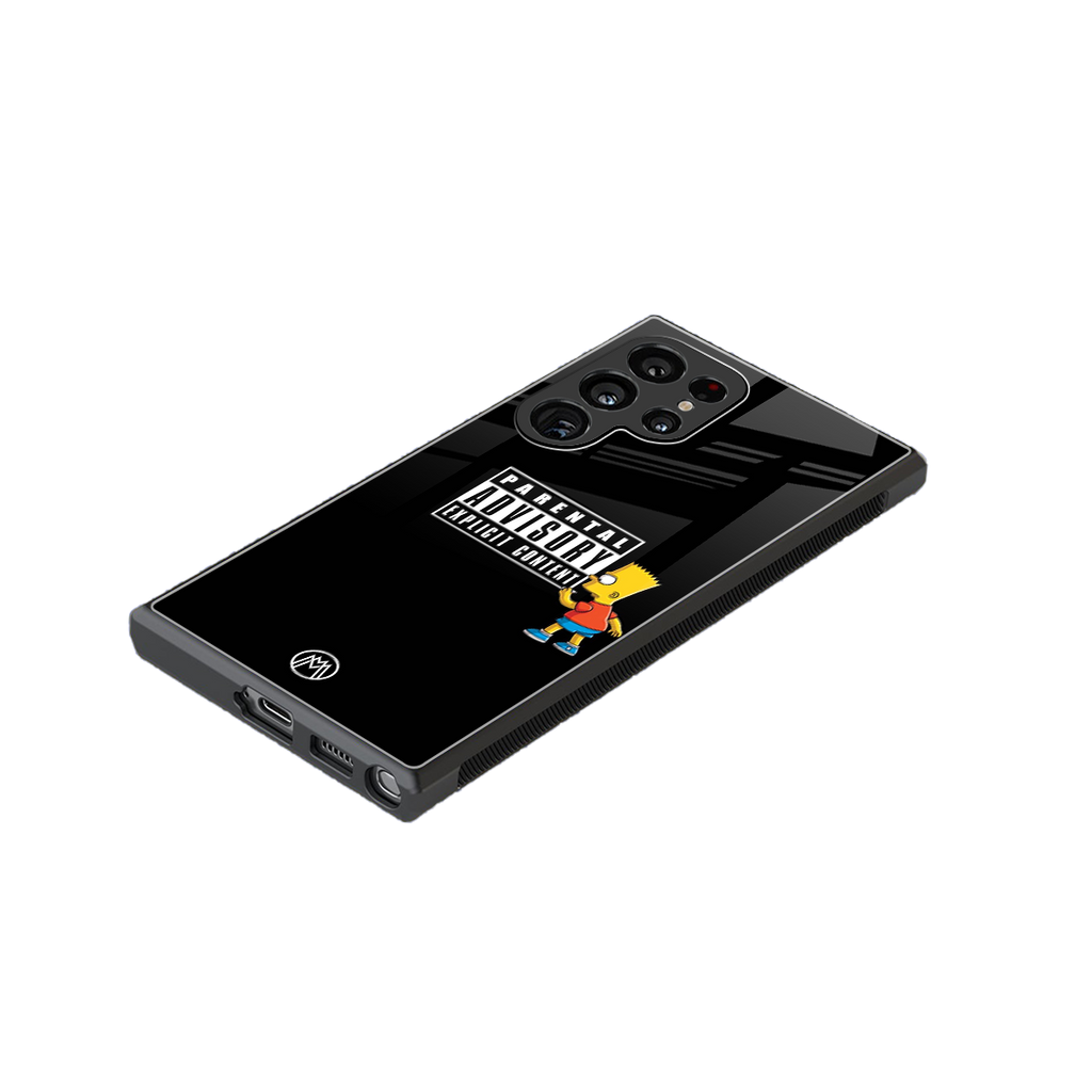 advisory back phone cover | glass case for samsung galaxy s24 ultra