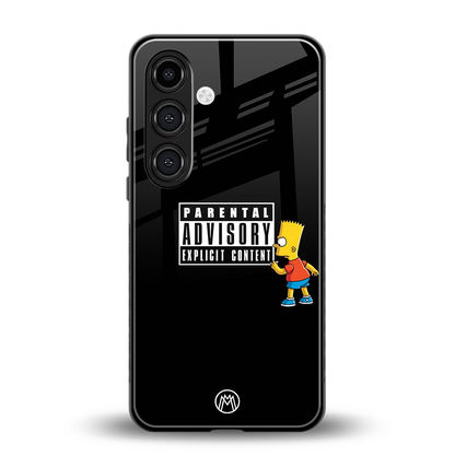 advisory back phone cover | glass case for samsung galaxy s24 plus