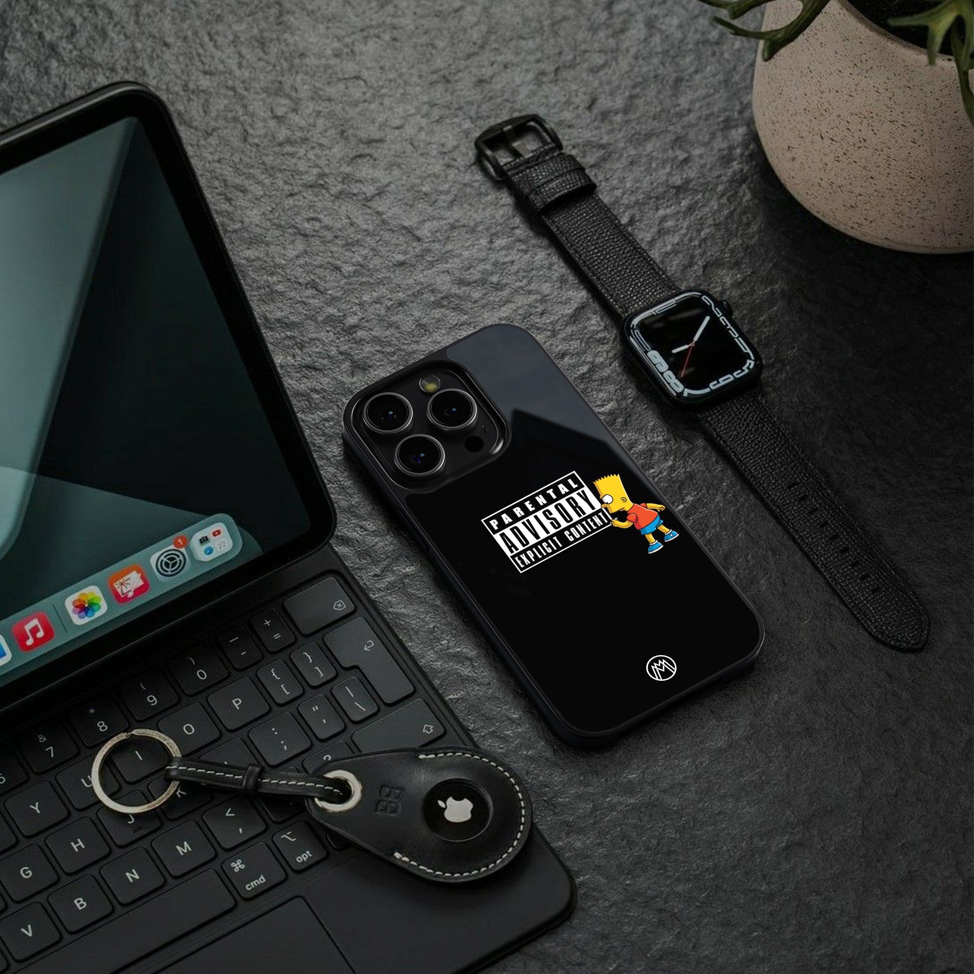 advisory back phone cover | glass case for iphone 15 plus