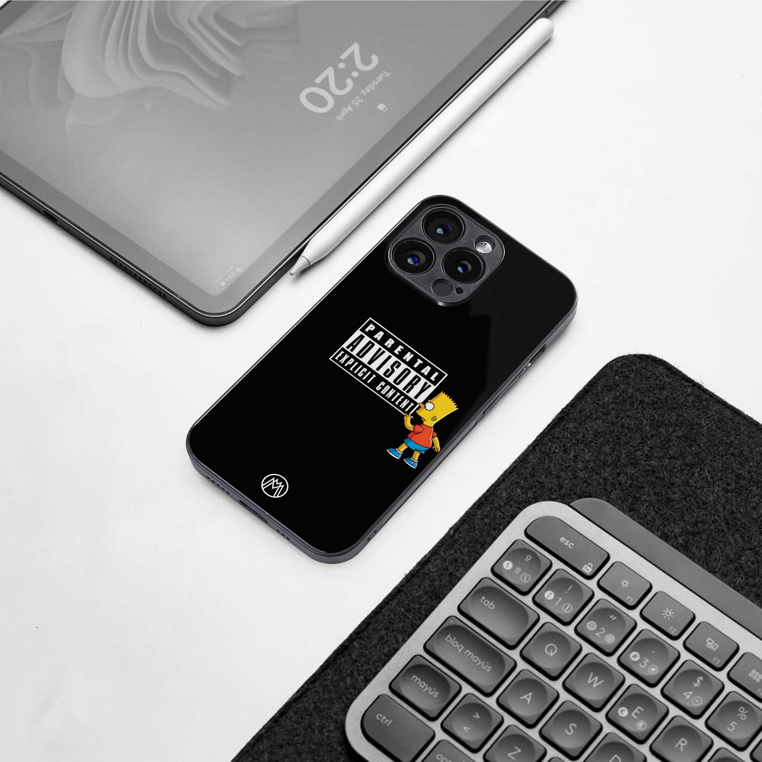 advisory back phone cover | glass case for iphone 14