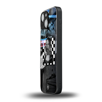 aesthetic mona lisa art back phone cover | glass case for iphone 13 mini