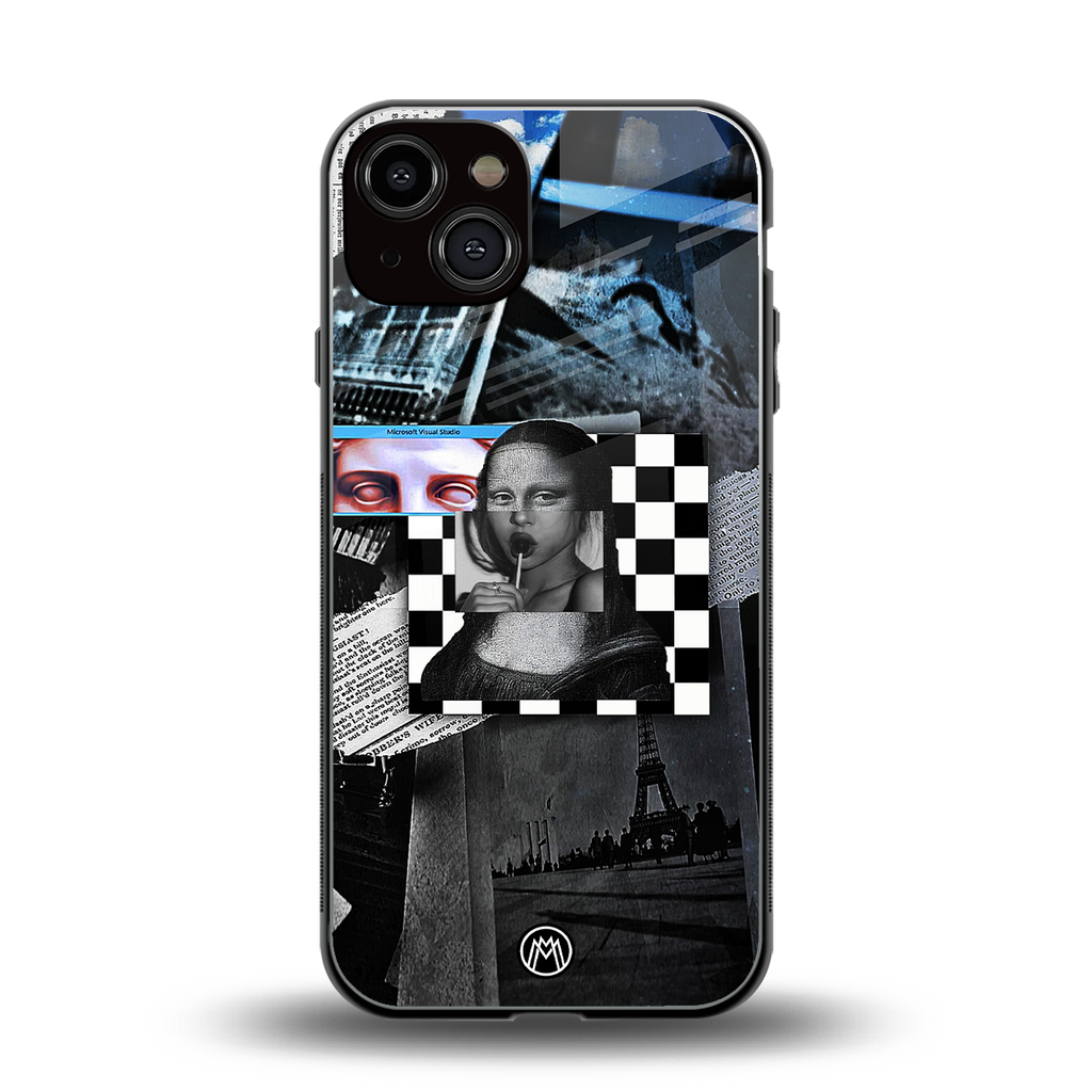 aesthetic mona lisa art back phone cover | glass case for iphone 13