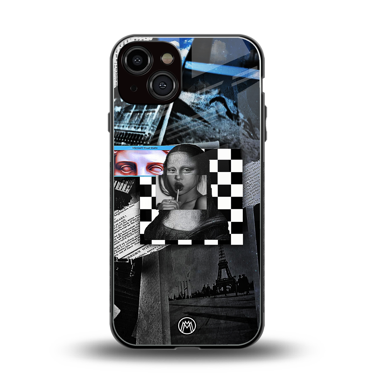 aesthetic mona lisa art back phone cover | glass case for iphone 13