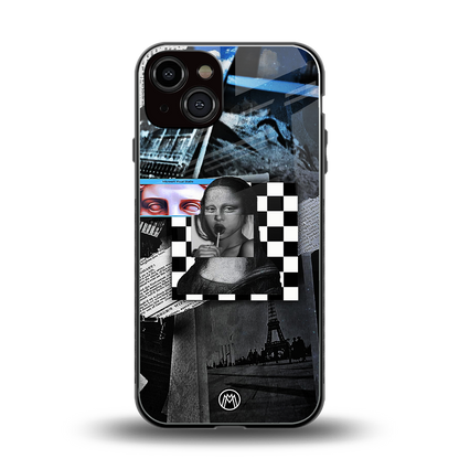 aesthetic mona lisa art back phone cover | glass case for iphone 13