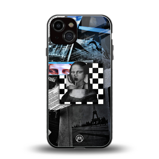 aesthetic mona lisa art back phone cover | glass case for iphone 13