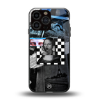 aesthetic mona lisa art back phone cover | glass case for iphone 15 pro max