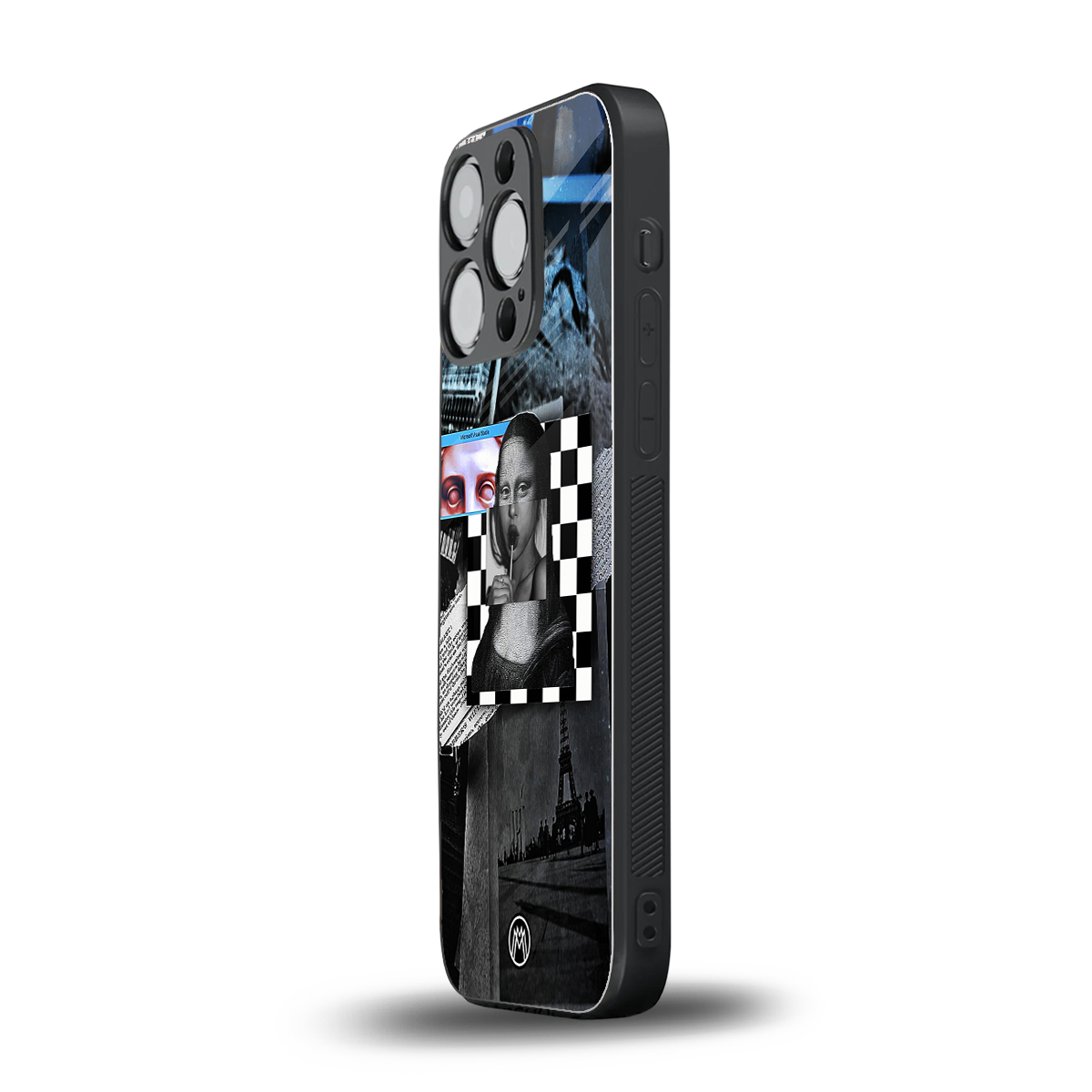 aesthetic mona lisa art back phone cover | glass case for iphone 15 pro